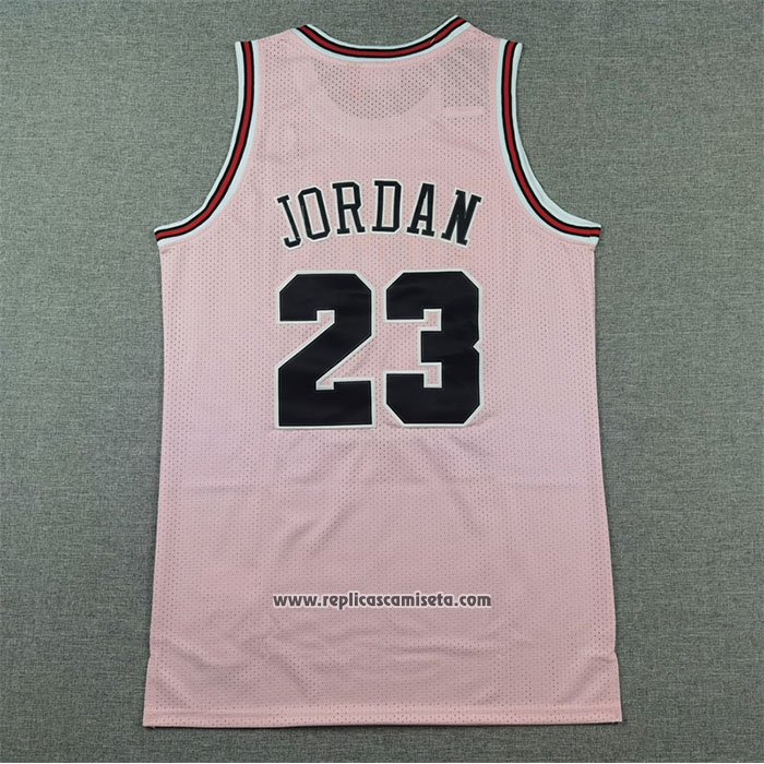 Camiseta Chicago Bulls Michael Jordan #23 Mitchell & Ness 1997-98 Rosa